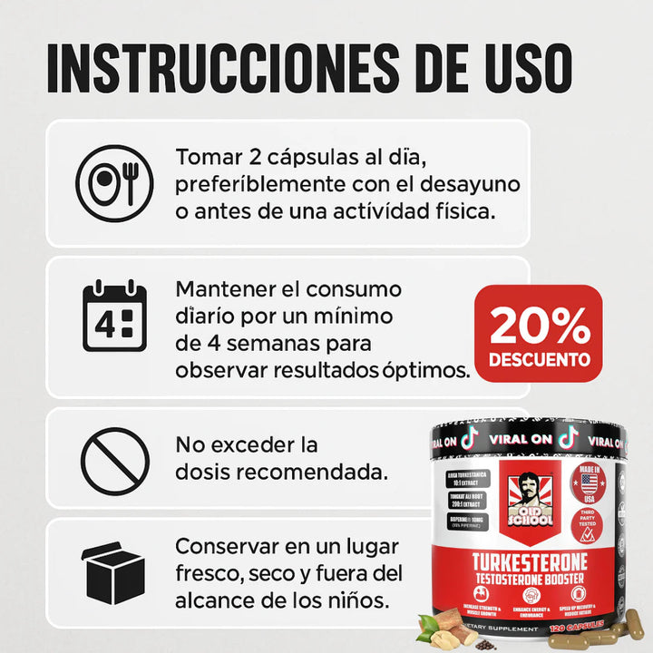 💥 TURKESTERONE® - 💪🏻 SUPLEMENTO NATURAL IMPORTADO 🇺🇸 (VIRAL EN TIKTOK).